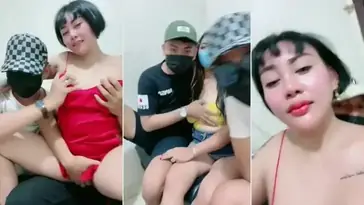 Tante Kina Mabok Live Digenjot Dua Brondong Ganas poster